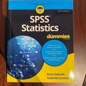 Excellent condition SPSS Statistics for Dummies